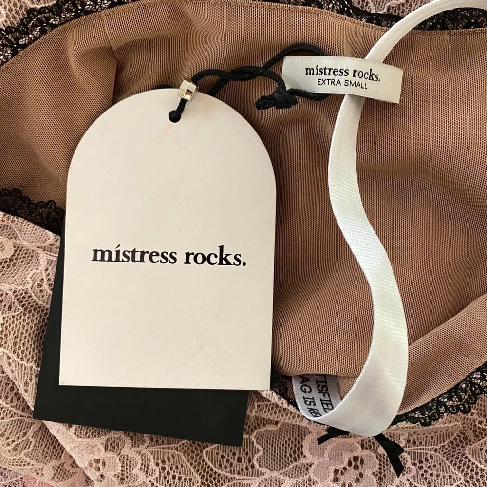 NEW Mistress Rocks Peony Lace Cutout Top and Skirt Set XS